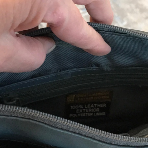 Blue Leather Crossbody - Picture 7 of 7